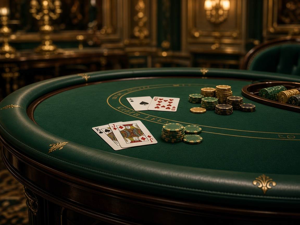 Table de jeux élégante au casino EatiqueMenu
